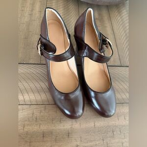 Elegant Brown Mary Jane Women's Shoes